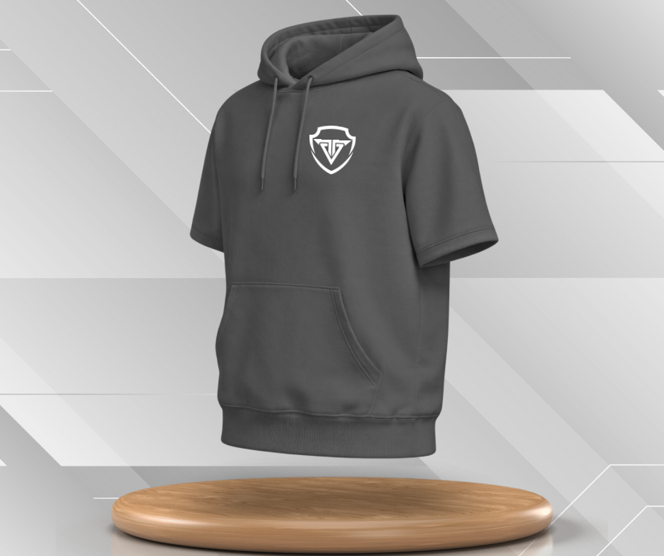 Unisex Basic Short Sleeve Hoodie