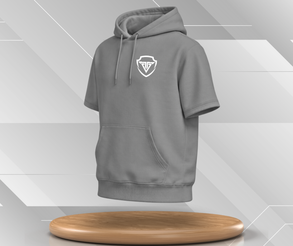 Unisex Basic Short Sleeve Hoodie