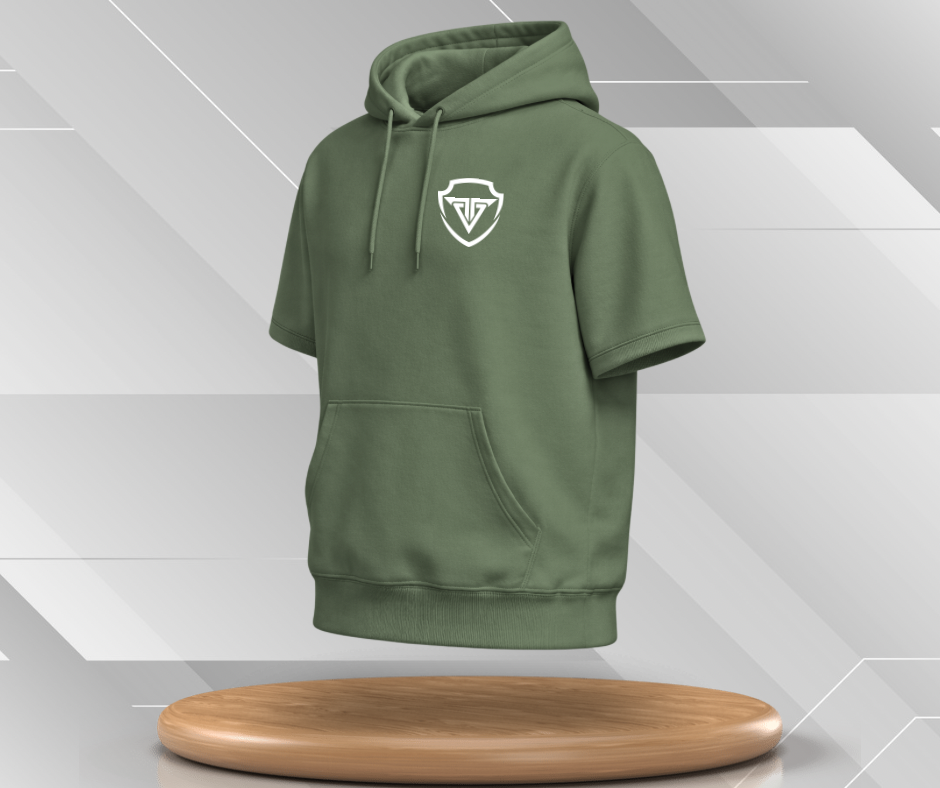 Unisex Basic Short Sleeve Hoodie