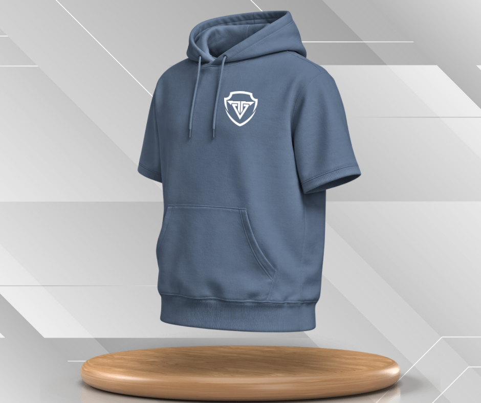 Unisex Basic Short Sleeve Hoodie